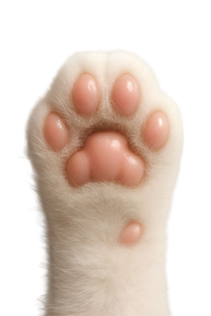 macro of soft pink cat toe beans